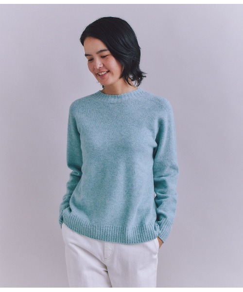 SIPULI（シプリ）の「Australia Lamb サドルショルダースリットニット（ニット/セーター・レディース・レッド/ベージュ/サックスブルー/ブラック・2）」の3枚目の写真