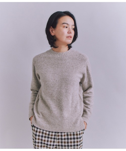 SIPULI（シプリ）の「Australia Lamb サドルショルダースリットニット（ニット/セーター・レディース・レッド/ベージュ/サックスブルー/ブラック・2）」の15枚目の写真