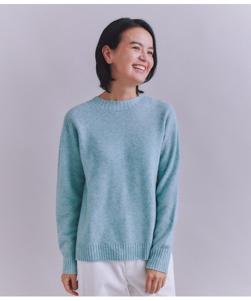 SIPULI（シプリ）の「Australia Lamb サドルショルダースリットニット（ニット/セーター・レディース・レッド/ベージュ/サックスブルー/ブラック・2）」の18枚目の写真