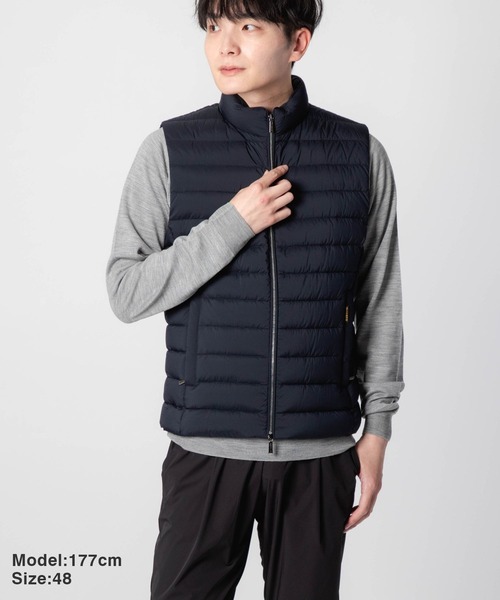 MOORER（ムーレー）の「MOORER CALAF-S3 DOWN VEST ムーレー カラフ グースダウン ダウンベスト（ダウンベスト・メンズ・アイボリー/ダークブルー/ブラック・52/50/48/46）」の7枚目の写真