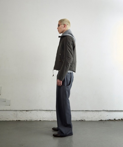 NVRFRGT(ネヴァーフォーゲット)の「PADDED MOTORCYCLE JACKET(ブルゾン・メンズ・ダークグレー/ブラック・2/1)」の5枚目の写真