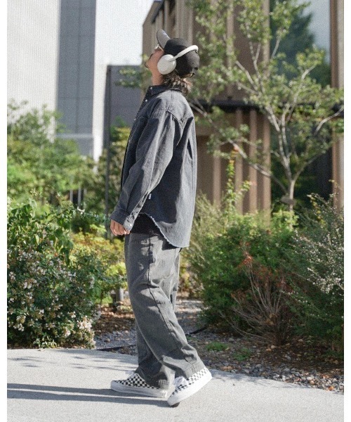 #Re:room(リルーム)の「ヴィンテージワッシュドカラータックワイドパンツ(デニムパンツ・メンズ・ブラック/ベージュ/カーキ・MEDIUM/SMALL/LARGE)」の17枚目の写真