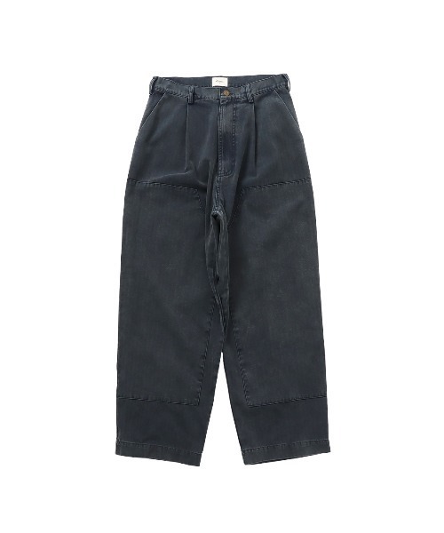 #Re:room(リルーム)の「ヴィンテージワッシュドカラータックワイドパンツ(デニムパンツ・メンズ・ブラック/ベージュ/カーキ・MEDIUM/SMALL/LARGE)」の6枚目の写真
