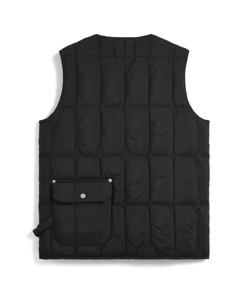 TAION(タイオン)の「TAION/タイオン/V NECK BUTTON DOWN VESTWORK V NECK BUTTON DOWN VEST(ダウンベスト・メンズ・ダークオリーブ/ブラック・M/L/XL)」の4枚目の写真