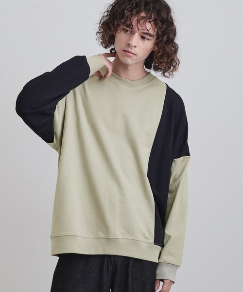 tk.TAKEO KIKUCHI(ティーケータケオキクチ)の「切り替えスウェット(Tシャツ/カットソー・メンズ・ブラック系4/ホワイト系7/ベージュ系その他7・02/03/04)」の21枚目の写真
