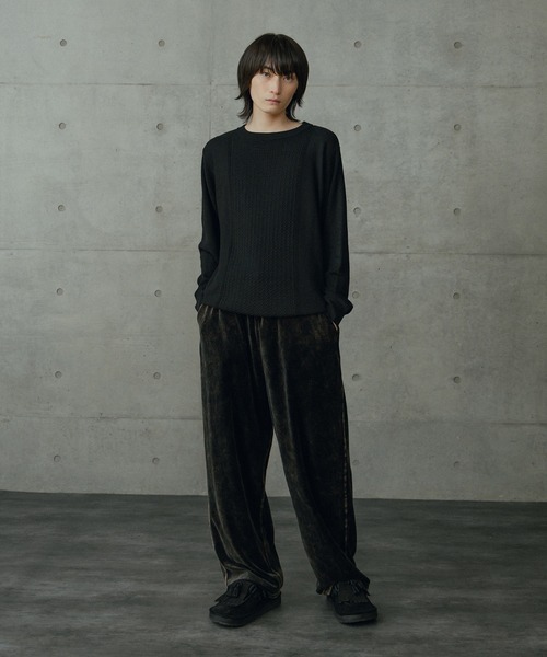 RATTLE TRAP（ラトルトラップ）の「12Gウール混ハイゲージクルーネック（ニット/セーター・メンズ・ベージュ/ホワイト/ブラック・LL/L/M）」の20枚目の写真