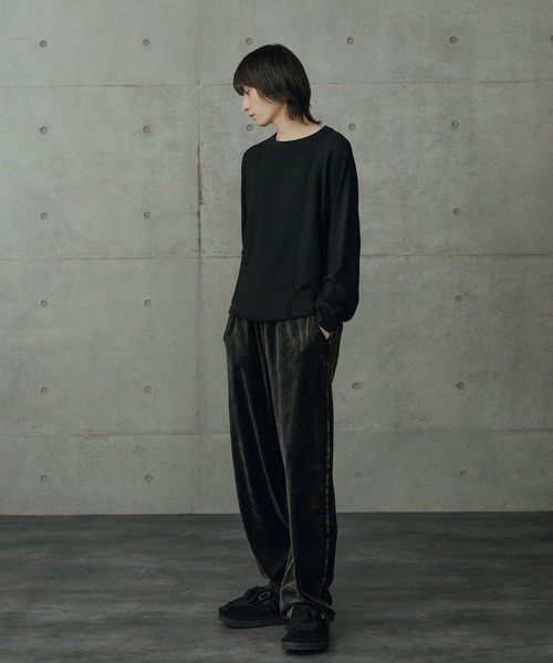 RATTLE TRAP（ラトルトラップ）の「12Gウール混ハイゲージクルーネック（ニット/セーター・メンズ・ベージュ/ホワイト/ブラック・LL/L/M）」の19枚目の写真