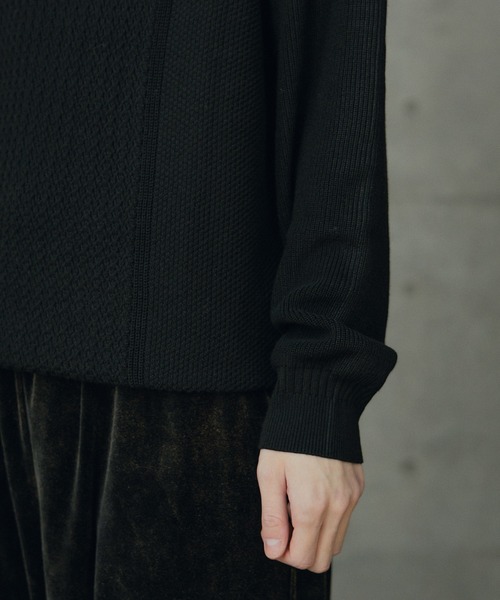 RATTLE TRAP（ラトルトラップ）の「12Gウール混ハイゲージクルーネック（ニット/セーター・メンズ・ベージュ/ホワイト/ブラック・LL/L/M）」の14枚目の写真