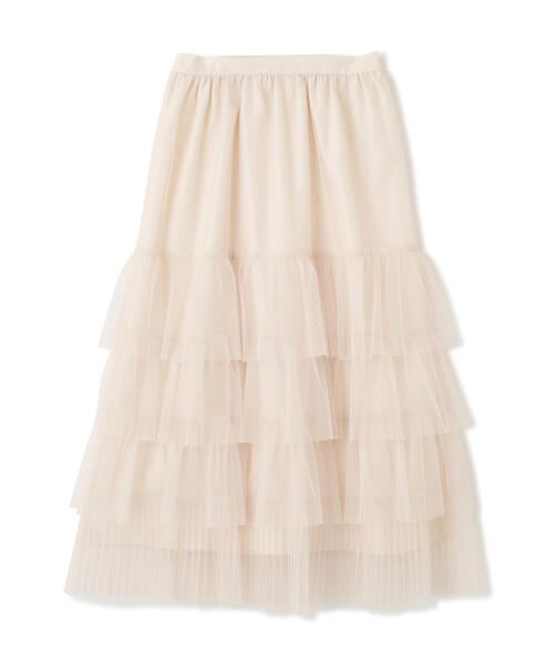 PROPORTION BODY DRESSING(プロポーションボディドレッシング)の「部分プリーツティアードスカート / 1215220110(スカート・レディース・オフホワイト/ダークグレー・MEDIUM/P/S)」の9枚目の写真