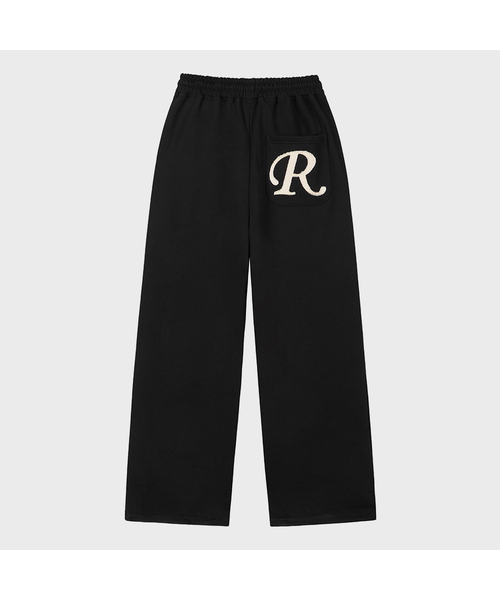 ROCKCAKE(ロックケーキ)の「アプリケ R ポケットジョガー - ブラック(スウェットパンツ・レディース・その他・SMALL/X-SMALL/XX-SMALL)」の1枚目の写真