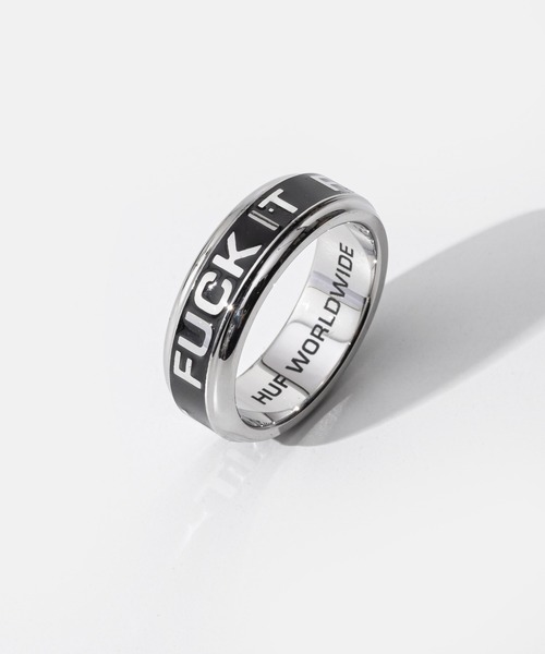 HUF（ハフ）の「HUF MONO RING ハフ モノ メッセージ リング（リング・メンズ・シルバー系・7/9/8）」の10枚目の写真