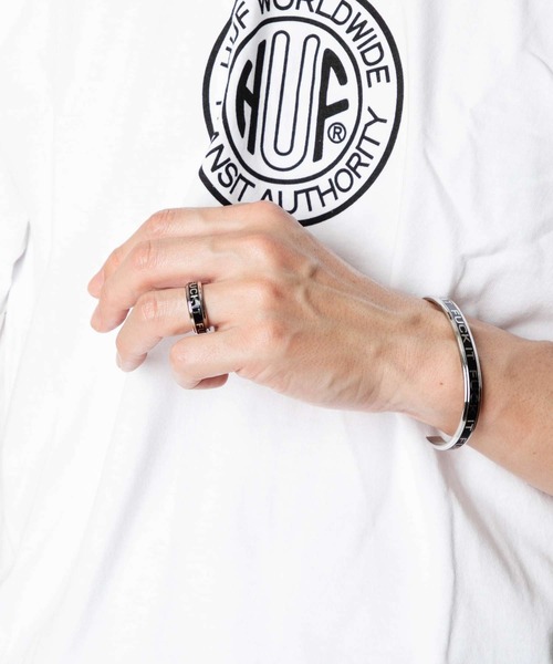 HUF（ハフ）の「HUF MONO RING ハフ モノ メッセージ リング（リング・メンズ・シルバー系・7/9/8）」の9枚目の写真