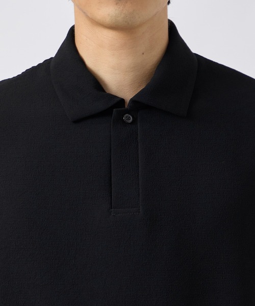 CITY TOKYO（シティトウキョウ）の「【CITY TOKYO/シティートーキョー】Multi-flex スキッパーポロシャツ（ポロシャツ・メンズ・ブラック/カーキ・1/2）」の8枚目の写真