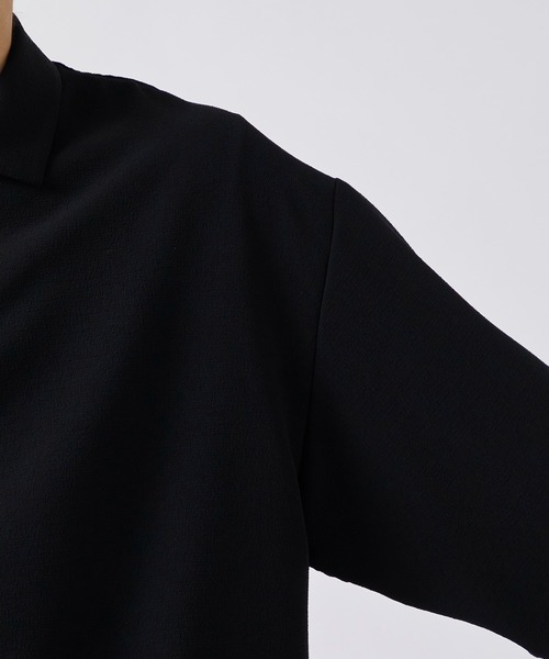 CITY TOKYO（シティトウキョウ）の「【CITY TOKYO/シティートーキョー】Multi-flex スキッパーポロシャツ（ポロシャツ・メンズ・ブラック/カーキ・1/2）」の10枚目の写真