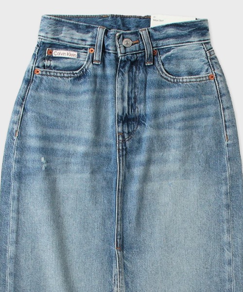 Calvin Klein（カルバン・クライン）の「Calvin Klein DENIM MAXI SKIRT SHORELINE CK / 47C728G 夏服（デニムスカート・レディース・インディゴブルー・26/24/23）」の3枚目の写真