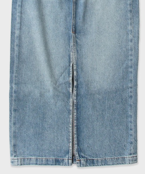 Calvin Klein（カルバン・クライン）の「Calvin Klein DENIM MAXI SKIRT SHORELINE CK / 47C728G 夏服（デニムスカート・レディース・インディゴブルー・26/24/23）」の5枚目の写真