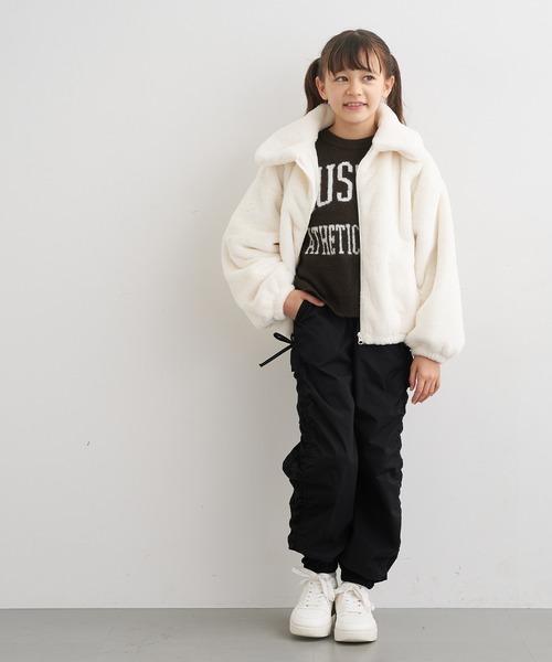 coca(coca)(コカ)の「キッズ 裏微起毛サイドシャーリングパンツ(その他パンツ・キッズ・ブラック/アイボリー・120/130/140/150)」の13枚目の写真