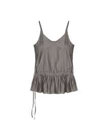 LAYERED SHEER STRING SLEEVELESS_CHARCOAL