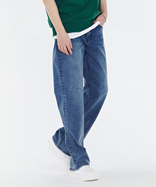 CHASECULT(チェイスカルト)の「男性Mトーンワイドデニムパンツ-CAPK2331B0N(デニムパンツ・メンズ・ブルー・70/76)」の2枚目の写真
