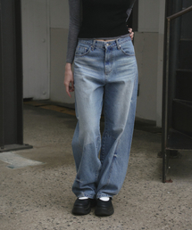 THE GREEN LAB（ザグリーンラボ）の「エンジニアードワイドフィットデニム[ブルー]（デニムパンツ）」