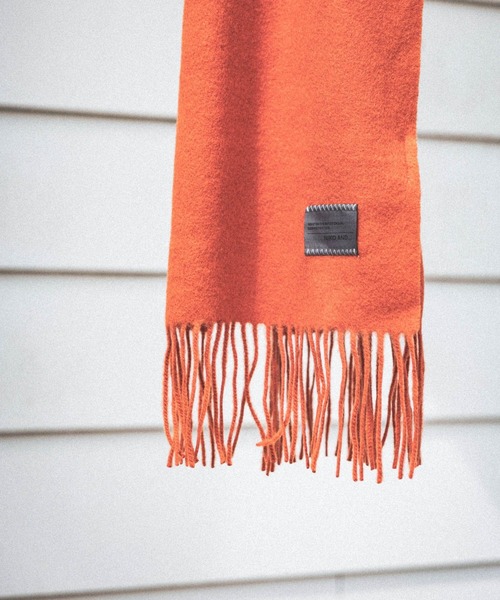 niko and...（ニコアンド）の「スタンダードウールマフラー（マフラー・メンズ・アイボリー/ブラック/オレンジ・FREE）」の7枚目の写真