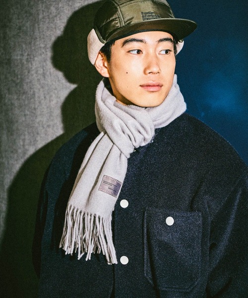 niko and...（ニコアンド）の「スタンダードウールマフラー（マフラー・メンズ・アイボリー/ブラック/オレンジ・FREE）」の13枚目の写真