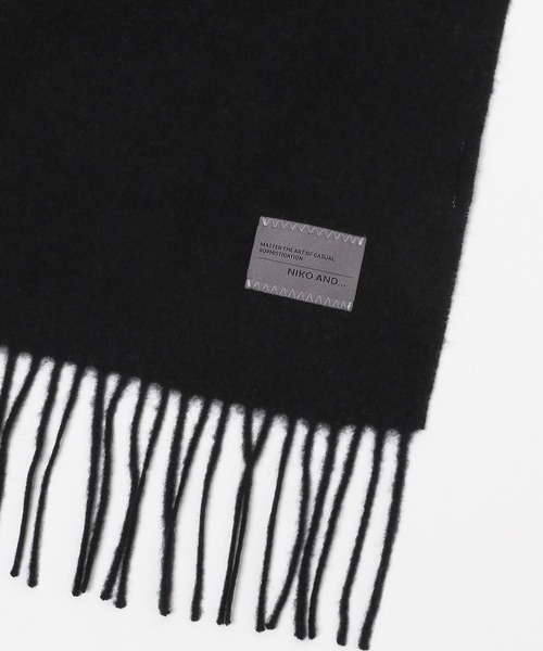 niko and...（ニコアンド）の「スタンダードウールマフラー（マフラー・メンズ・アイボリー/ブラック/オレンジ・FREE）」の18枚目の写真