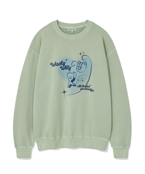 Wacky WiLLy(ワッキーウィリー)の「キキレオハググラフィックスウェットミント(スウェット・レディース・その他・SMALL/LARGE)」の1枚目の写真