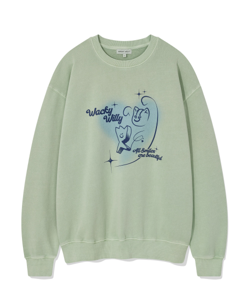 Wacky WiLLy(ワッキーウィリー)の「キキレオハググラフィックスウェットミント(スウェット・レディース・その他・SMALL/LARGE)」の2枚目の写真
