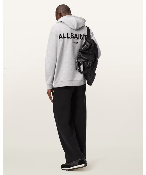 ALLSAINTS（オールセインツ）の「HALCYON DOUBLE LAYER HOODIE | HALCYON ダブル レイヤー フーディー（パーカー・メンズ・グレー系その他・XS/S/M/L）」の4枚目の写真