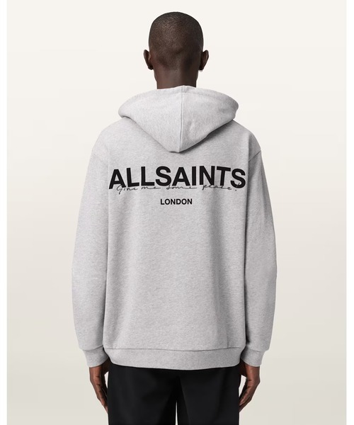 ALLSAINTS（オールセインツ）の「HALCYON DOUBLE LAYER HOODIE | HALCYON ダブル レイヤー フーディー（パーカー・メンズ・グレー系その他・XS/S/M/L）」の6枚目の写真