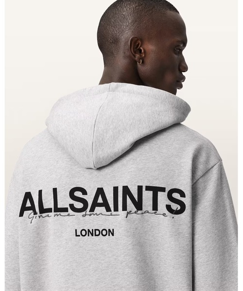 ALLSAINTS（オールセインツ）の「HALCYON DOUBLE LAYER HOODIE | HALCYON ダブル レイヤー フーディー（パーカー・メンズ・グレー系その他・XS/S/M/L）」の8枚目の写真