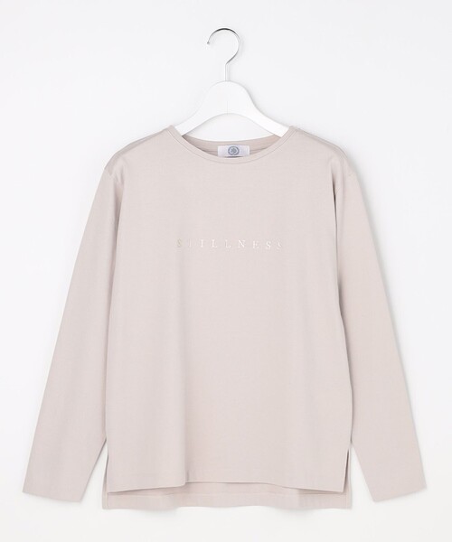 J.PRESS Ladies(J.プレス レディス)の「メタリックロゴ ロンT(Tシャツ/カットソー・レディース・ライトグレー系/ホワイト系/ネイビー系1・SMALL)」の17枚目の写真