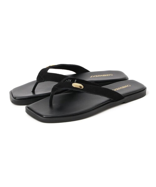 Demi-Luxe BEAMS（デミルクス ビームス）の「【7/24値下げ】CAMINANDO / トングサンダル（サンダル・レディース・ベージュ/ブラック・7inch/6inch/8inch）」の3枚目の写真