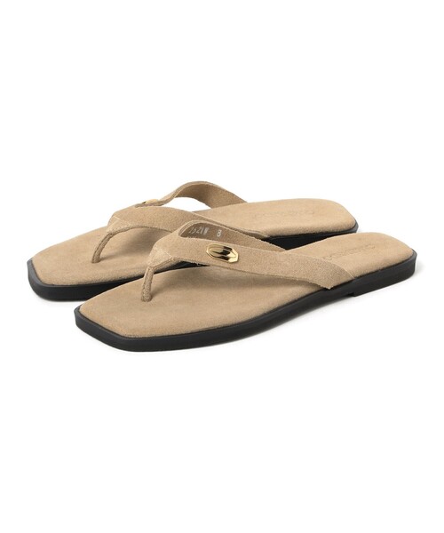 Demi-Luxe BEAMS（デミルクス ビームス）の「【7/24値下げ】CAMINANDO / トングサンダル（サンダル・レディース・ベージュ/ブラック・7inch/6inch/8inch）」の8枚目の写真
