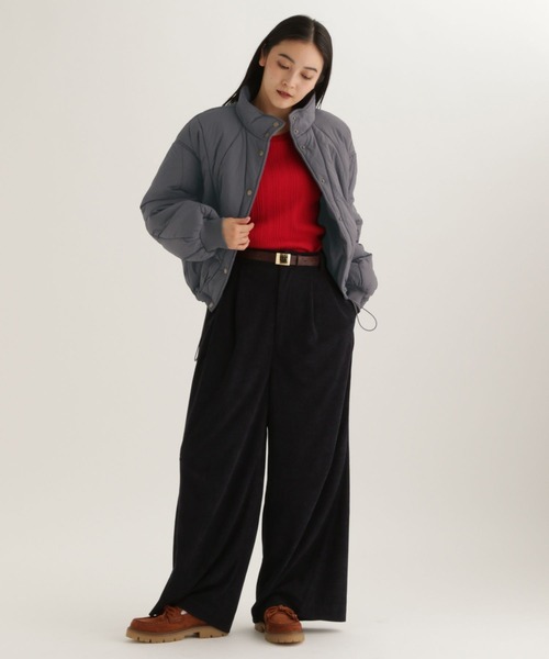 studio CLIP（スタディオクリップ）の「【daily CLIP】変形キルトブルゾン（ブルゾン・レディース・ブルー/チャコール・FREE）」の7枚目の写真