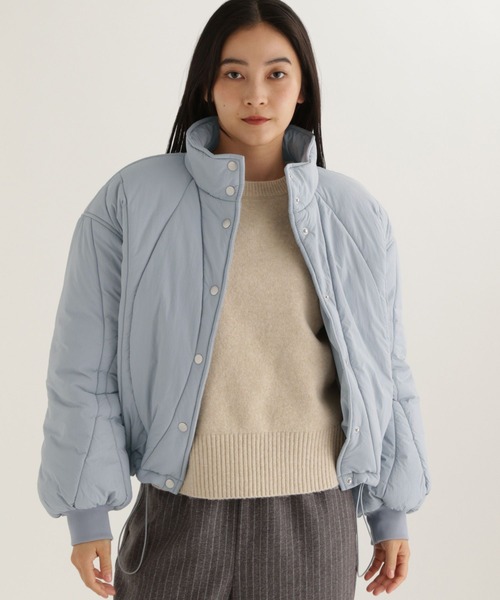 studio CLIP（スタディオクリップ）の「【daily CLIP】変形キルトブルゾン（ブルゾン・レディース・ブルー/チャコール・FREE）」の10枚目の写真