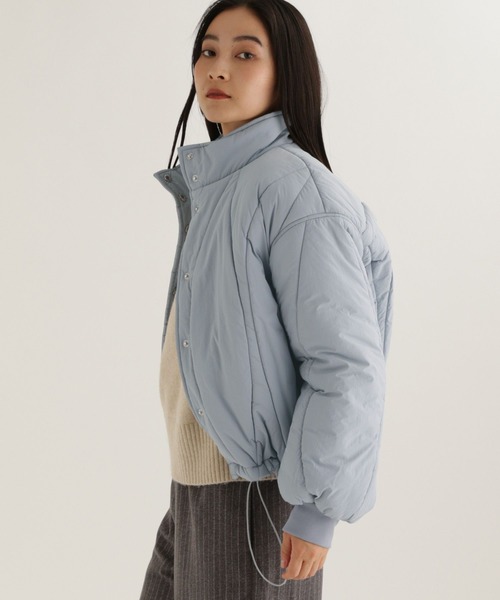 studio CLIP（スタディオクリップ）の「【daily CLIP】変形キルトブルゾン（ブルゾン・レディース・ブルー/チャコール・FREE）」の11枚目の写真