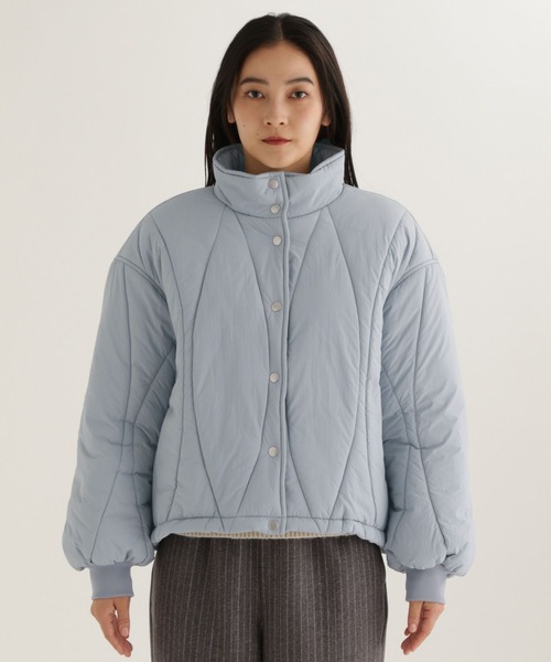 studio CLIP（スタディオクリップ）の「【daily CLIP】変形キルトブルゾン（ブルゾン・レディース・ブルー/チャコール・FREE）」の15枚目の写真
