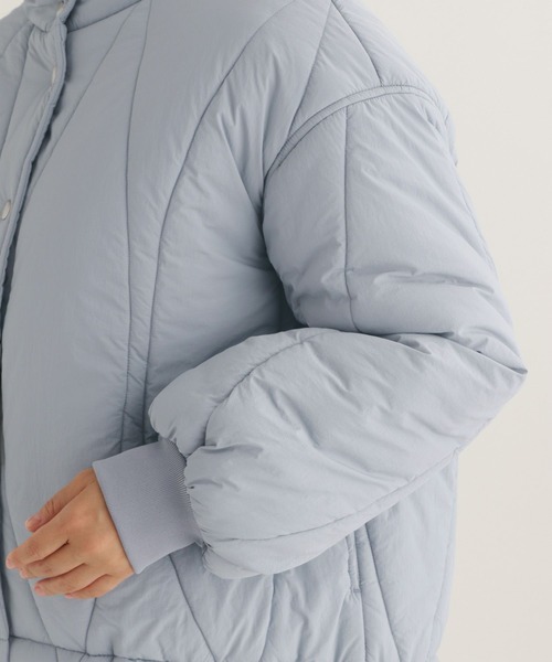 studio CLIP（スタディオクリップ）の「【daily CLIP】変形キルトブルゾン（ブルゾン・レディース・ブルー/チャコール・FREE）」の19枚目の写真