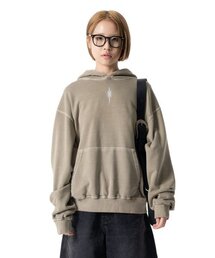 IUGAMAKARAS（イウガマカラス）の「Pigment Dyed  Hoodie (Khaki)（パーカー）」