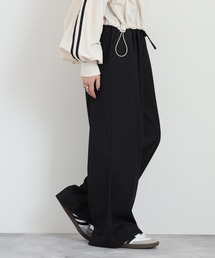 EGLANTINE（エグランティーヌ）の「EGLANTINE ジャージデニムワイドパンツ（デニムパンツ）」