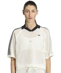 adidas(�A�f�B�_�X)��adidas KNITTED CROCHET POLO / �A�f�B�_�X �j�b�g �N���V�F �|��(�j�b�g/�Z�[�^�[)