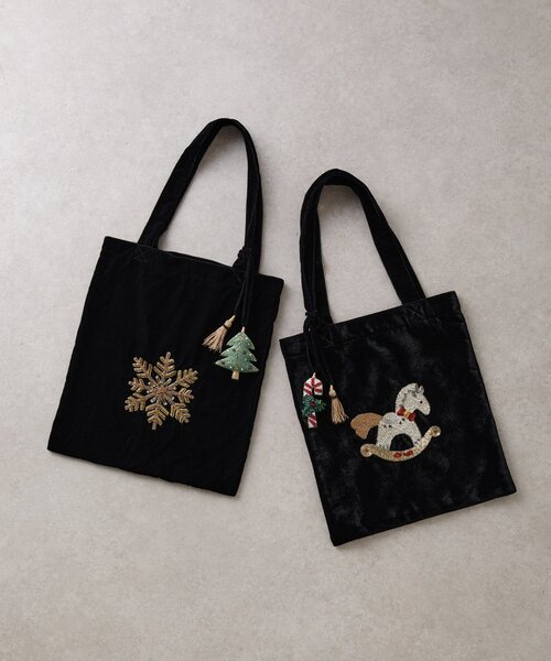 BEARDSLEY（ビアズリー）の「《CITRUS》木馬刺繍トートバッグ（トートバッグ・レディース・ブラック系その他3・FREE）」の8枚目の写真