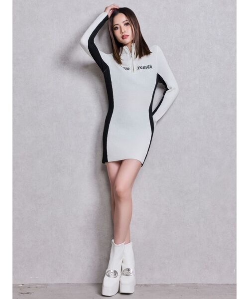 GYDA(ジェイダ)の「GD bijou 2WAYチャンキーショートブーツ(ブーツ・レディース・ブラック/オフホワイト・SMALL/MEDIUM/LARGE)」の14枚目の写真