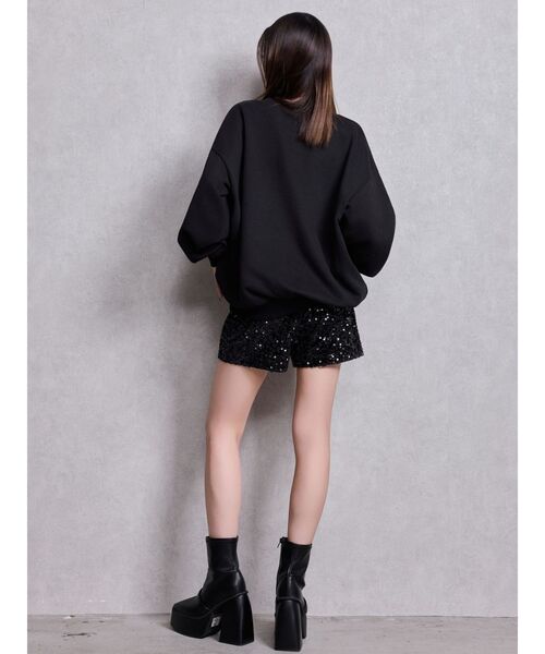 GYDA(ジェイダ)の「GD bijou 2WAYチャンキーショートブーツ(ブーツ・レディース・ブラック/オフホワイト・SMALL/MEDIUM/LARGE)」の18枚目の写真