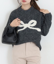 A.N.L リボンモチーフニット