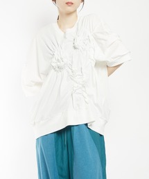 gomme（ゴム）の「シャーリングＴ（Tシャツ/カットソー）」