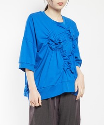 gomme（ゴム）の「シャーリングT（Tシャツ/カットソー）」