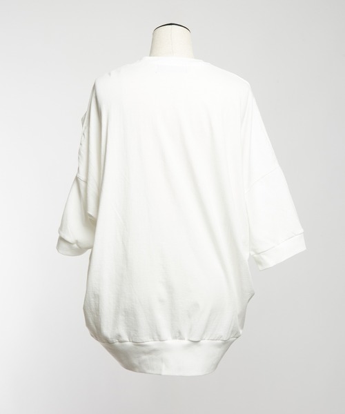 gomme（ゴム）の「シャーリングＴ（Tシャツ/カットソー・レディース・ブラック/ホワイト/ブルー/チャコールグレー・MEDIUM）」の14枚目の写真